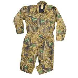 Bear River Camo Cotton Hunting Coveralls Insulated Size XL 46x30